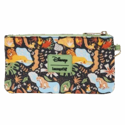 LOUNGEFLY The Lion King 30th Anniversary All-Over Print Nylon Zipper Pouch Wristlet -Bag Sales Shop 099a3b5c5afcee11d453baa87216736e