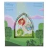 LOUNGEFLY Sleeping Beauty Castle Three Good Fairies Stained Glass 3" Collector Box Sliding Pin