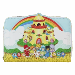 LOUNGEFLY Rainbow Brite Color Castle Zip Around Wallet