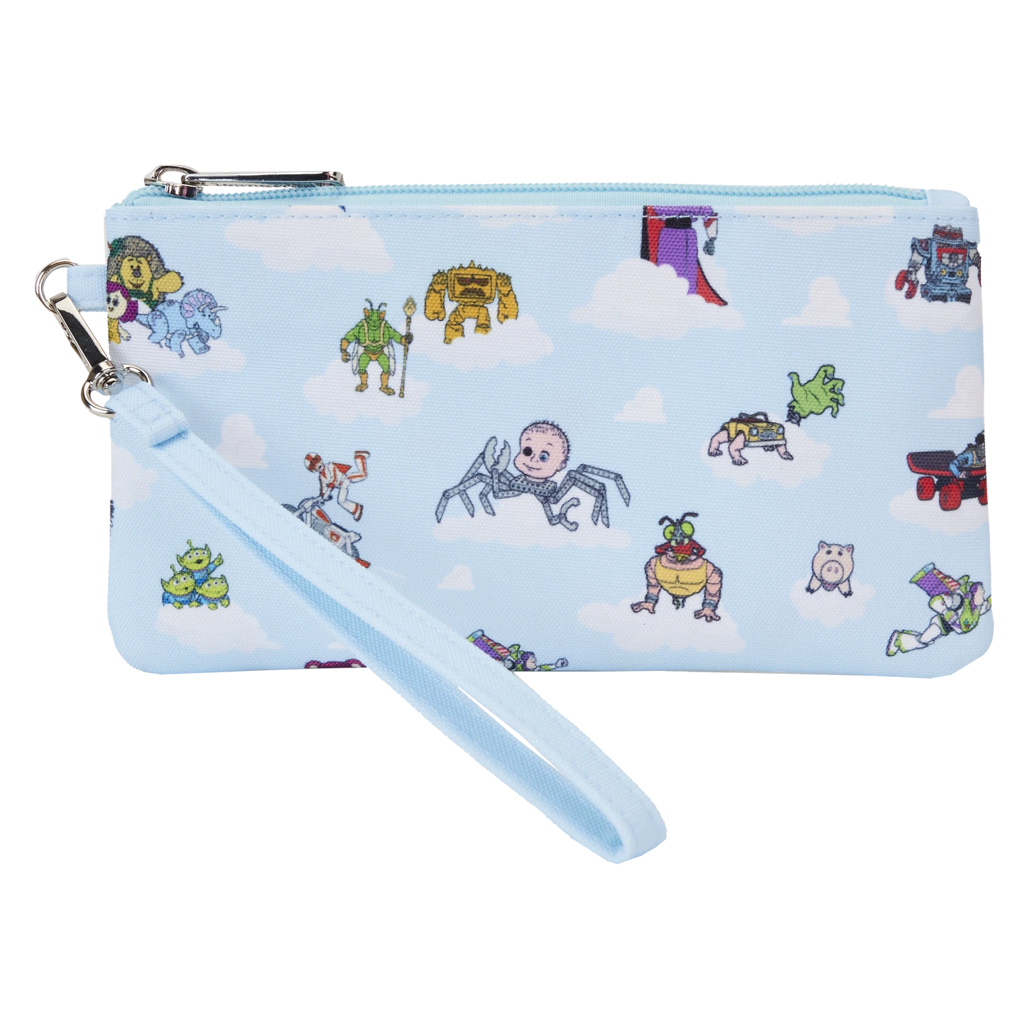 LOUNGEFLY Toy Story Movie Collab All-Over Print Nylon Zipper Pouch Wristlet 1 LOUNGEFLY Toy Story Movie Collab All-Over Print Nylon Zipper Pouch Wristlet