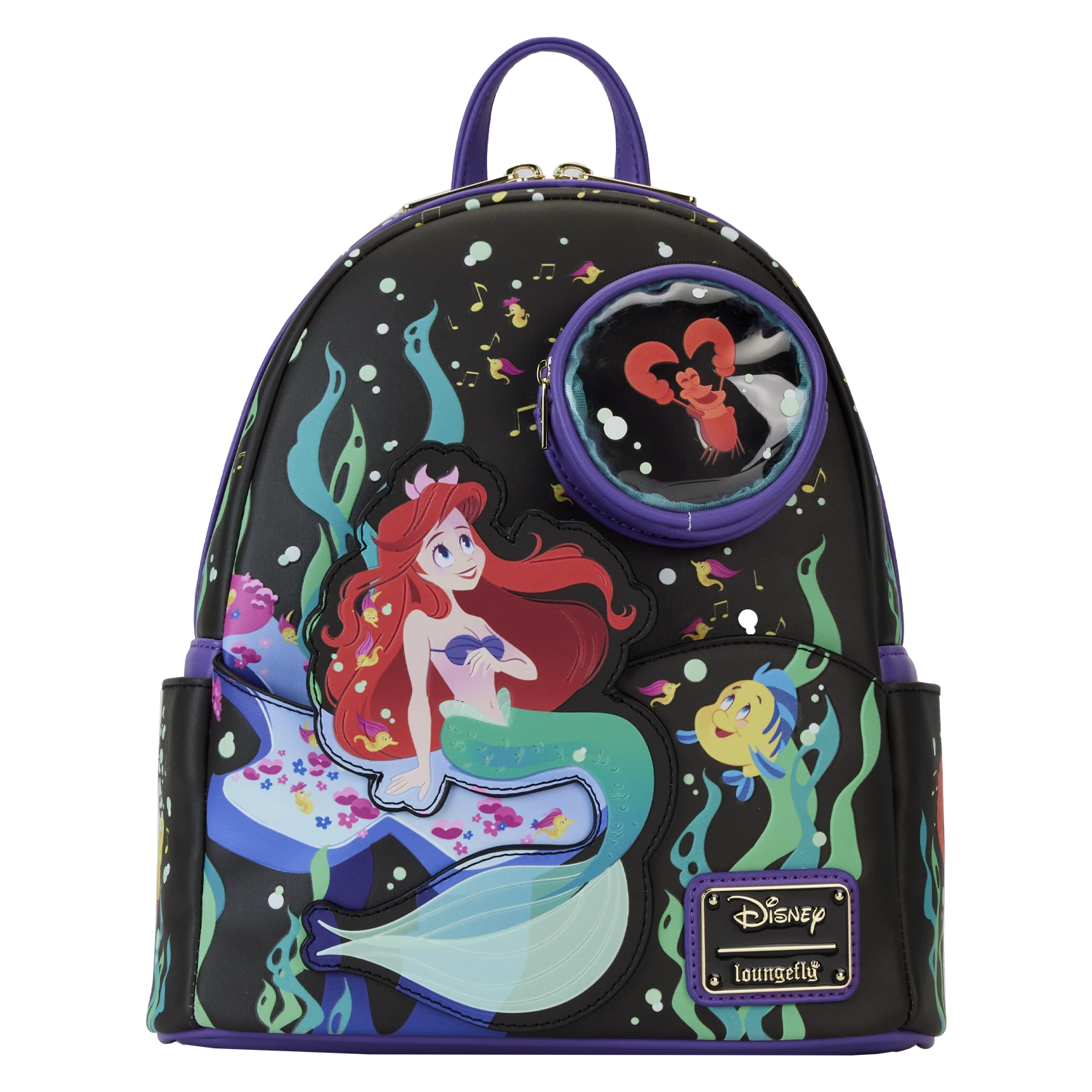 LOUNGEFLY The Little Mermaid 35th Anniversary Life Is The Bubbles Mini Backpack 1 LOUNGEFLY The Little Mermaid 35th Anniversary Life Is The Bubbles Mini Backpack