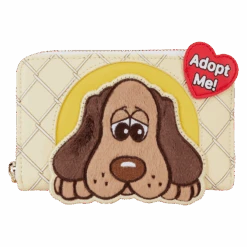 LOUNGEFLY Pound Puppies 40th Anniversary Plush Zip Around Wallet