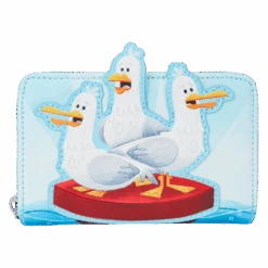 LOUNGEFLY Finding Nemo Seagulls Mine Mine Mine Zip Around Wallet