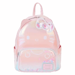 LOUNGEFLY Sanrio Hello Kitty 50th Anniversary Clear & Cute Cosplay Mini Backpack