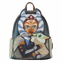 LOUNGEFLY The Mandalorian Ahsoka & Grogu Precious Cargo Mini Backpack