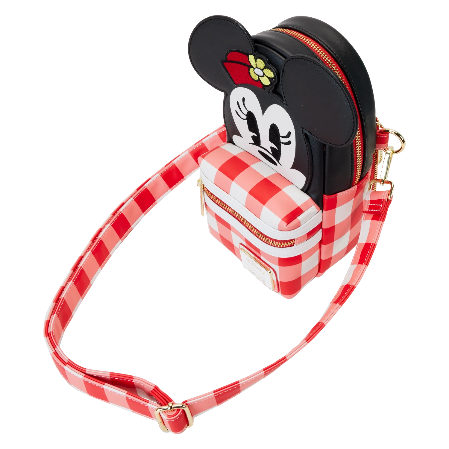 LOUNGEFLY Minnie Mouse Picnic Blanket Cup Holder Crossbody Bag 3 LOUNGEFLY Minnie Mouse Picnic Blanket Cup Holder Crossbody Bag - Image 3