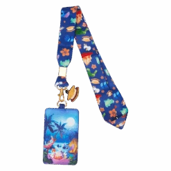LOUNGEFLY Stitch Camping Cuties Lanyard With Card Holder