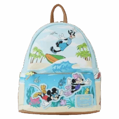 LOUNGEFLY Mickey Mouse And Friends Beach Day Mini Backpack