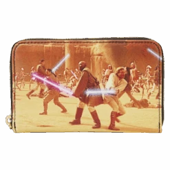 LOUNGEFLY Star Wars: Episode II – Attack Of The Clones Scene Zip Around Wallet
