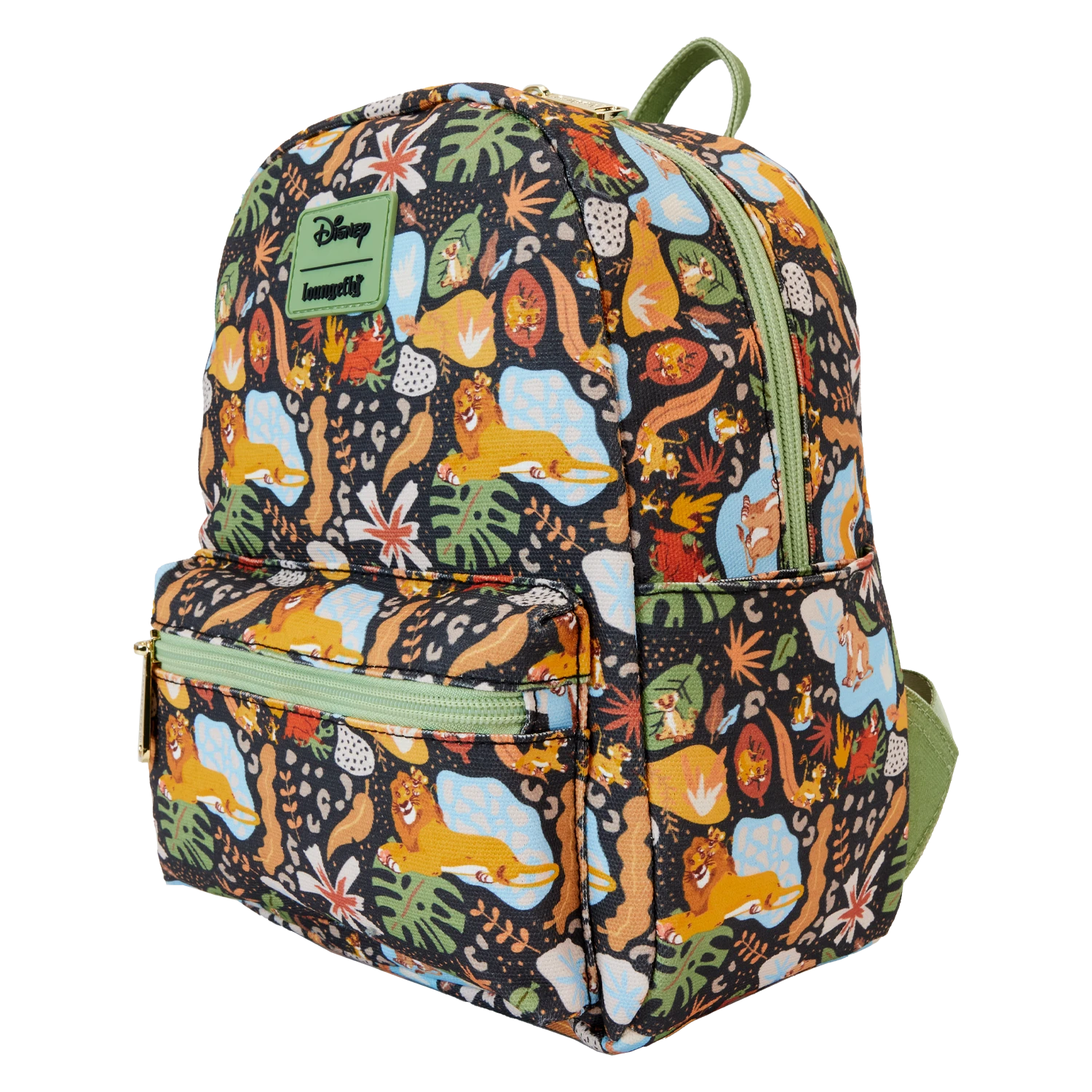 LOUNGEFLY The Lion King 30th Anniversary Silhouette All-Over Print Nylon Square Mini Backpack 3 LOUNGEFLY The Lion King 30th Anniversary Silhouette All-Over Print Nylon Square Mini Backpack - Image 3