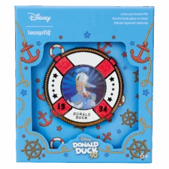 LOUNGEFLY Donald Duck 90th Anniversary Lenticular 3" Collector Box Pin