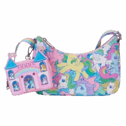 LOUNGEFLY My Little Pony Large All-Over Print Crossbody Bag With Coin Bag