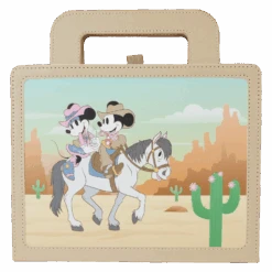 LOUNGEFLY Western Mickey & Minnie Lunchbox Stationery Journal