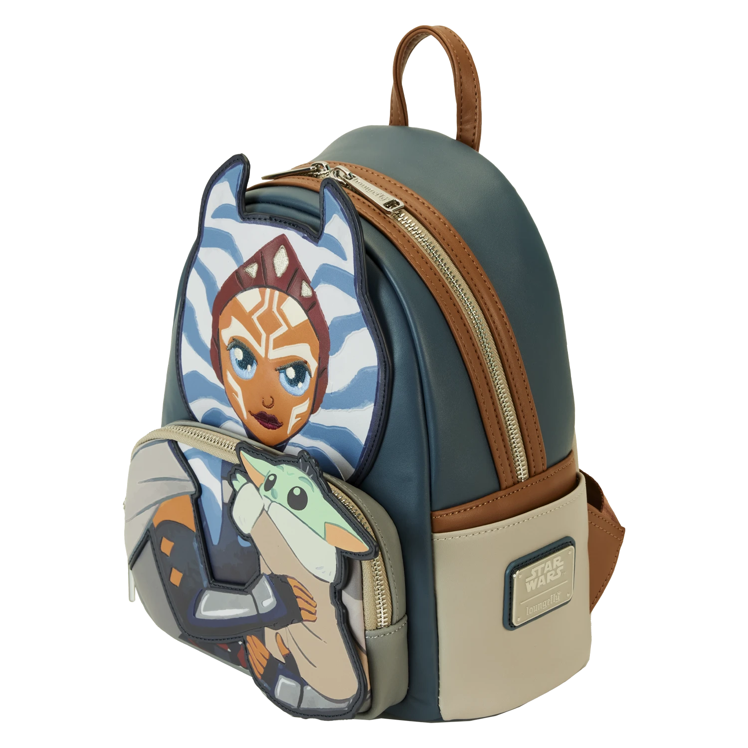 LOUNGEFLY The Mandalorian Ahsoka & Grogu Precious Cargo Mini Backpack 2 LOUNGEFLY The Mandalorian Ahsoka & Grogu Precious Cargo Mini Backpack - Image 2