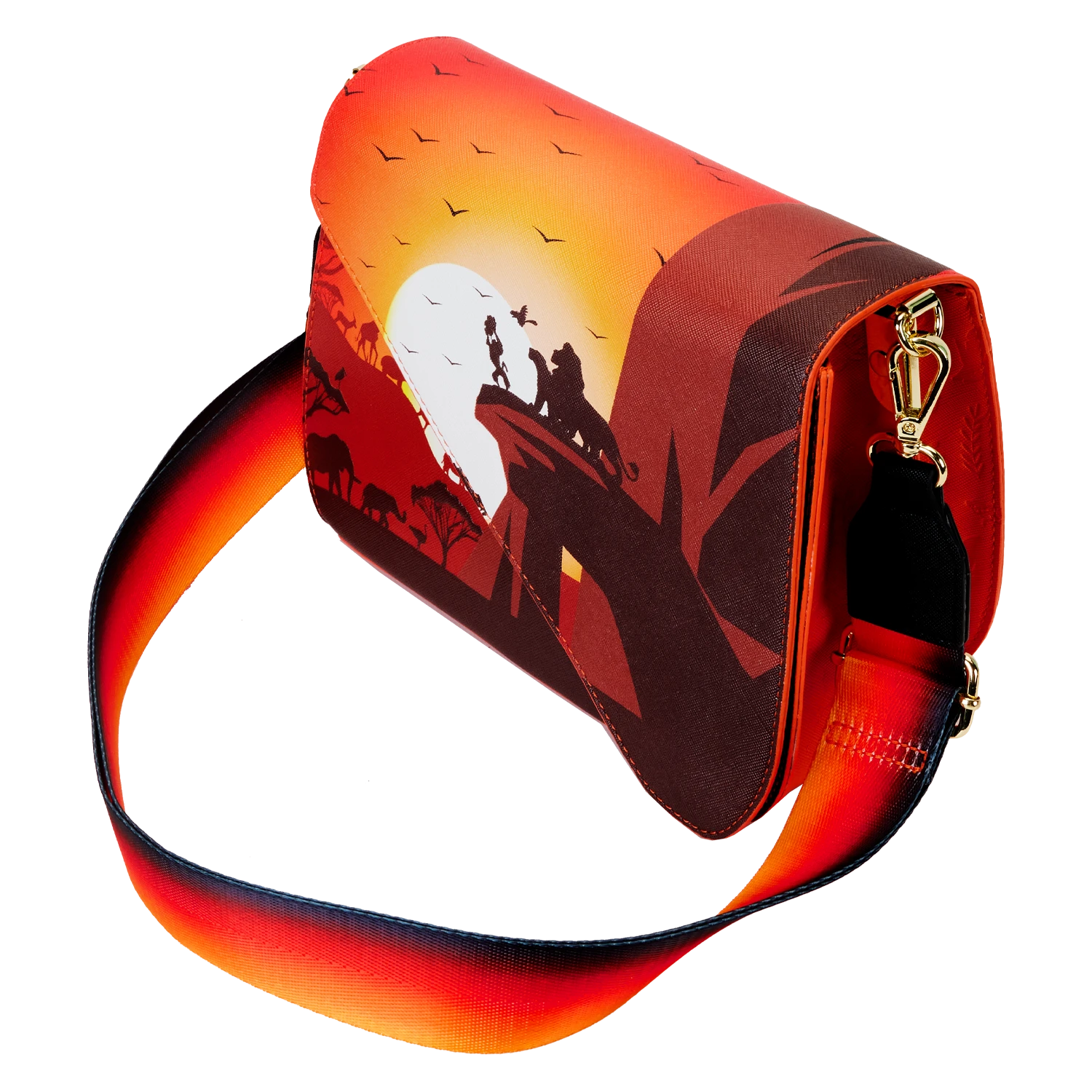 LOUNGEFLY The Lion King 30th Anniversary Pride Rock Silhouette Crossbody Bag 3 LOUNGEFLY The Lion King 30th Anniversary Pride Rock Silhouette Crossbody Bag - Image 3