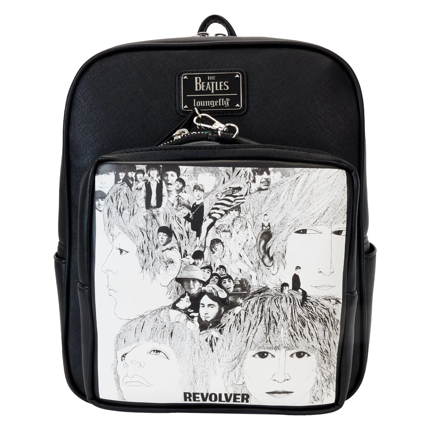 LOUNGEFLY The Beatles Revolver Album Cover Mini Backpack With Record Coin Bag 1 LOUNGEFLY The Beatles Revolver Album Cover Mini Backpack With Record Coin Bag