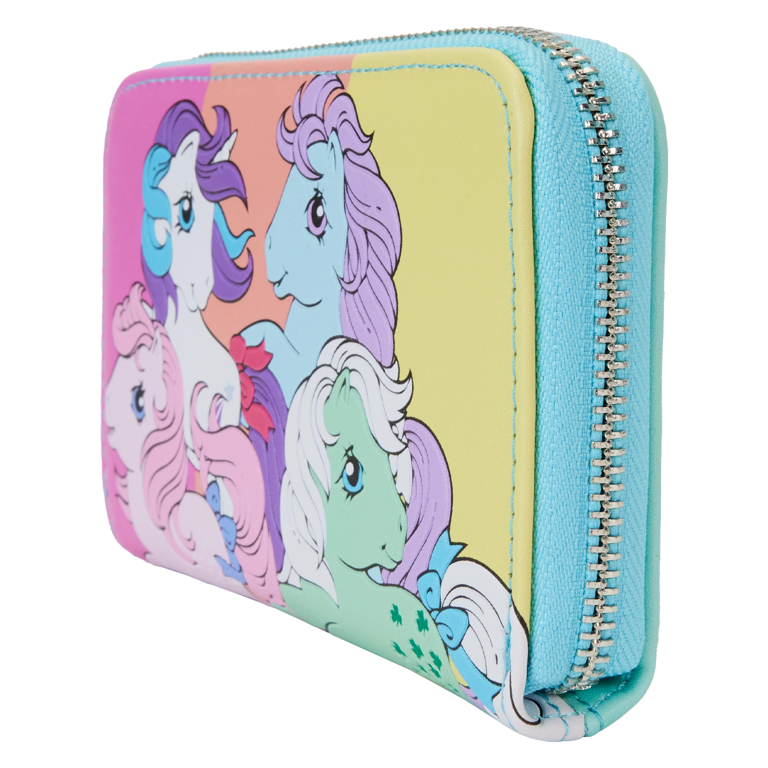 LOUNGEFLY My Little Pony Color Block Zip Around Wallet 2 LOUNGEFLY My Little Pony Color Block Zip Around Wallet - Image 2