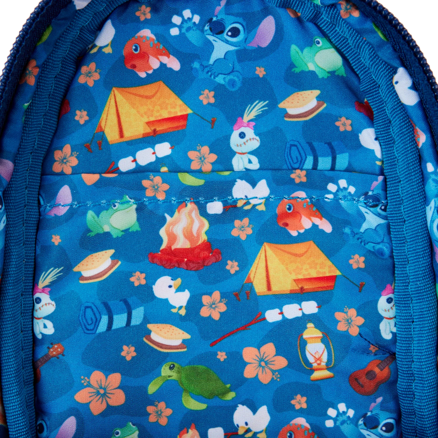 LOUNGEFLY Stitch Camping Cuties Stationery Mini Backpack Pencil Case 4 LOUNGEFLY Stitch Camping Cuties Stationery Mini Backpack Pencil Case - Image 4