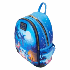 LOUNGEFLY Stitch Camping Cuties Glow Mini Backpack -Bag Sales Shop 608679dd1f378396e26b74cd7830f346