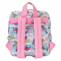 LOUNGEFLY My Little Pony Sky Scene All-Over Print Nylon Square Mini Backpack -Bag Sales Shop 65055336ad8c84236a7d03932b5cba11