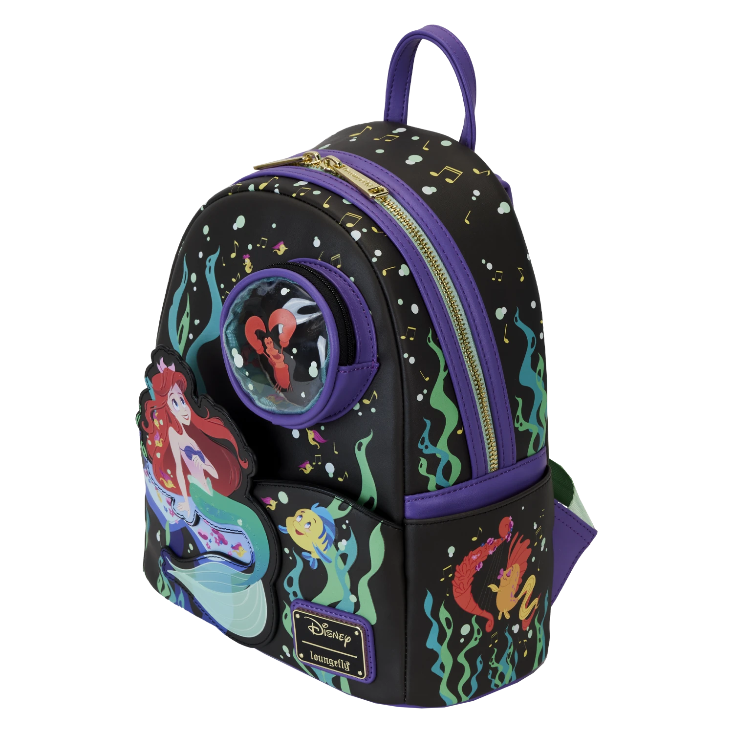 LOUNGEFLY The Little Mermaid 35th Anniversary Life Is The Bubbles Mini Backpack 3 LOUNGEFLY The Little Mermaid 35th Anniversary Life Is The Bubbles Mini Backpack - Image 3