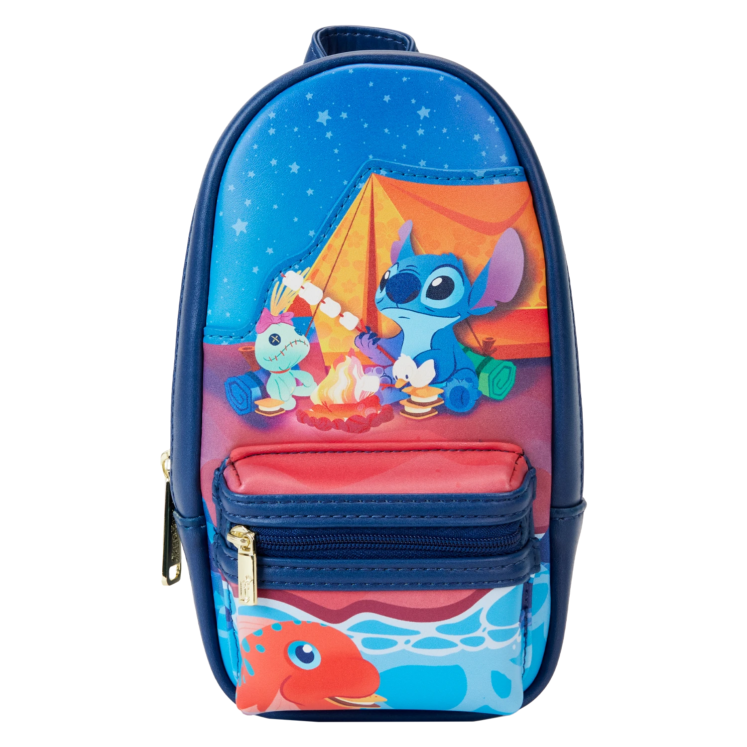 LOUNGEFLY Stitch Camping Cuties Stationery Mini Backpack Pencil Case 1 LOUNGEFLY Stitch Camping Cuties Stationery Mini Backpack Pencil Case
