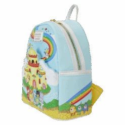 LOUNGEFLY Rainbow Brite Color Castle Mini Backpack -Bag Sales Shop 728da0910d6621f9632ab0d7aac7f519