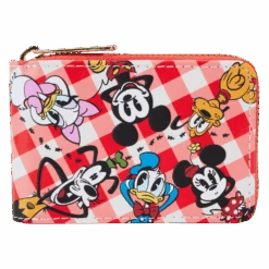 LOUNGEFLY Mickey & Friends Picnic Basket Accordion Zip Around Wallet