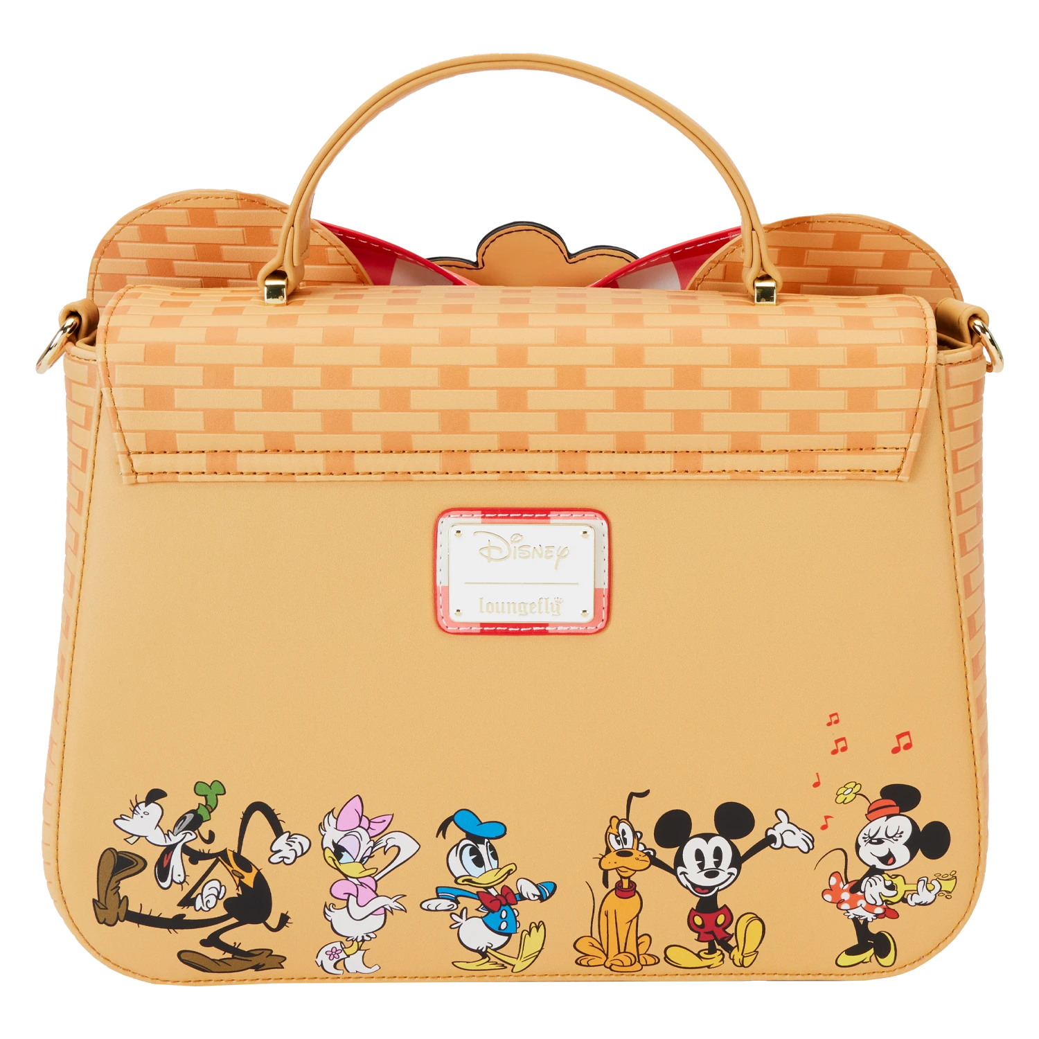 LOUNGEFLY Mickey & Friends Picnic Basket Crossbody Bag 4 LOUNGEFLY Mickey & Friends Picnic Basket Crossbody Bag - Image 4