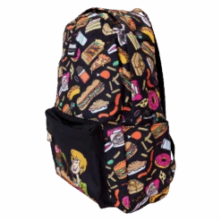 LOUNGEFLY Scooby-Doo Snacks All-Over Print Nylon Full-Size Backpack -Bag Sales Shop 84a63de292d79f8afb4fb9c7727e40d4