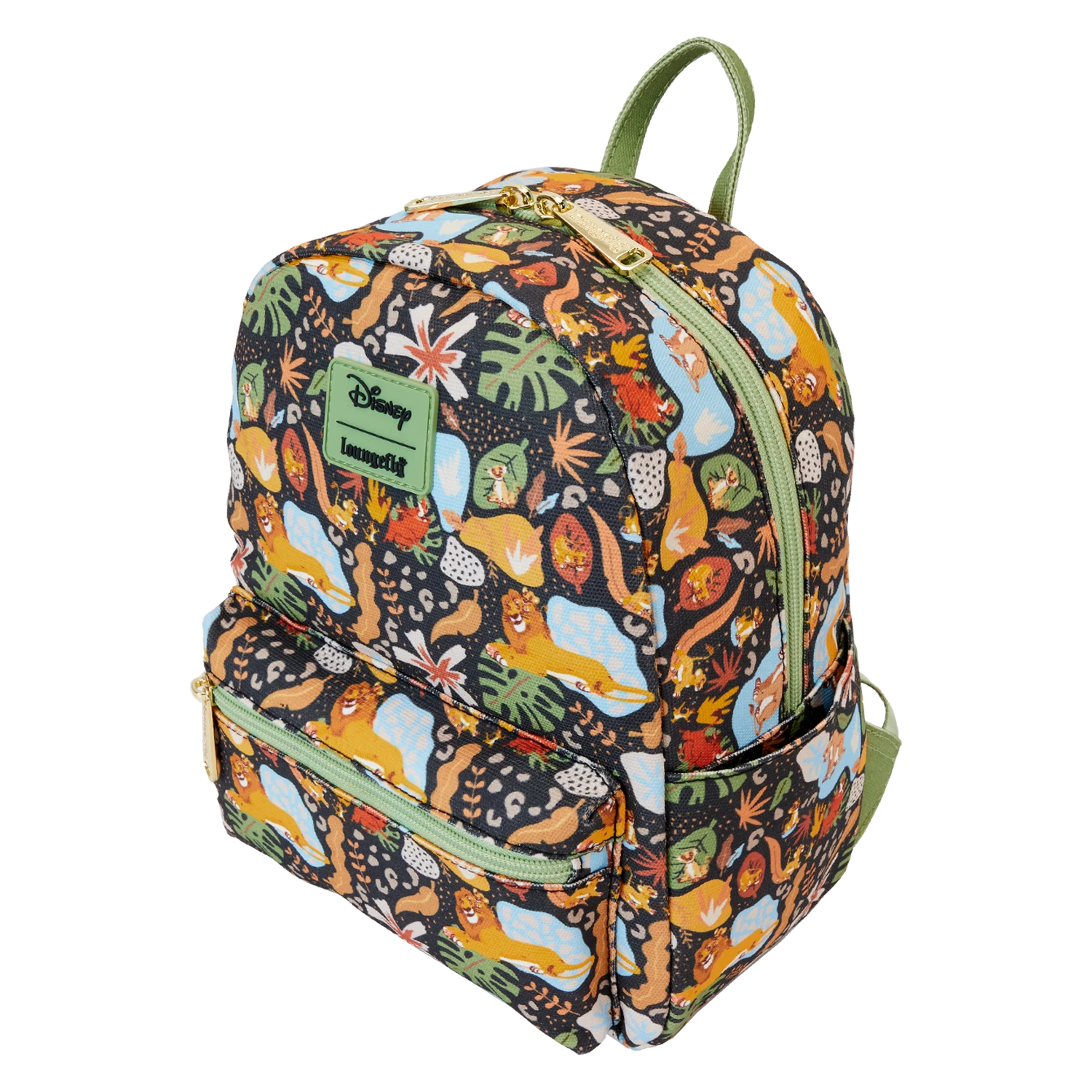LOUNGEFLY The Lion King 30th Anniversary Silhouette All-Over Print Nylon Square Mini Backpack 2 LOUNGEFLY The Lion King 30th Anniversary Silhouette All-Over Print Nylon Square Mini Backpack - Image 2