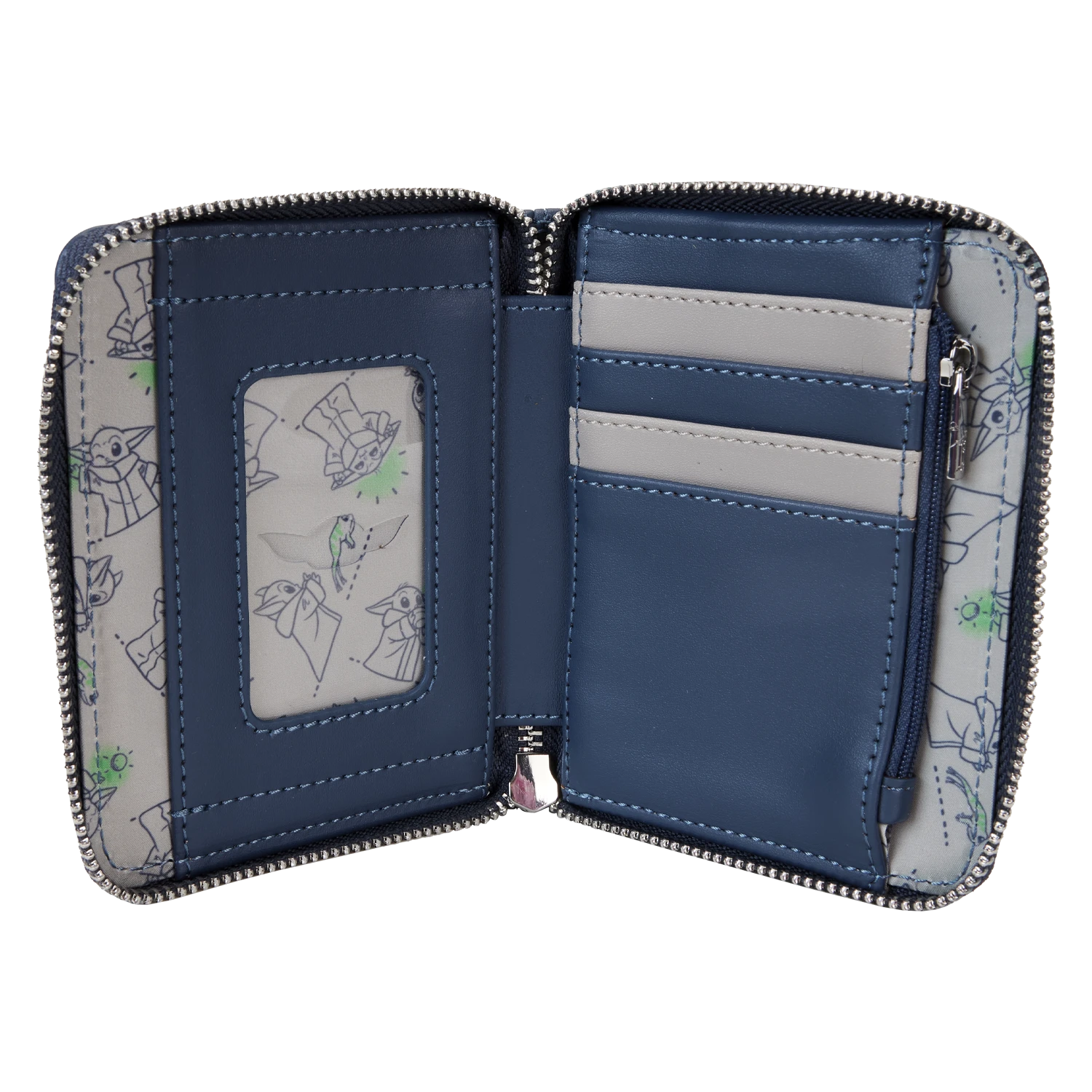 LOUNGEFLY The Mandalorian Ahsoka & Grogu Precious Cargo Zip Around Wallet 3 LOUNGEFLY The Mandalorian Ahsoka & Grogu Precious Cargo Zip Around Wallet - Image 3