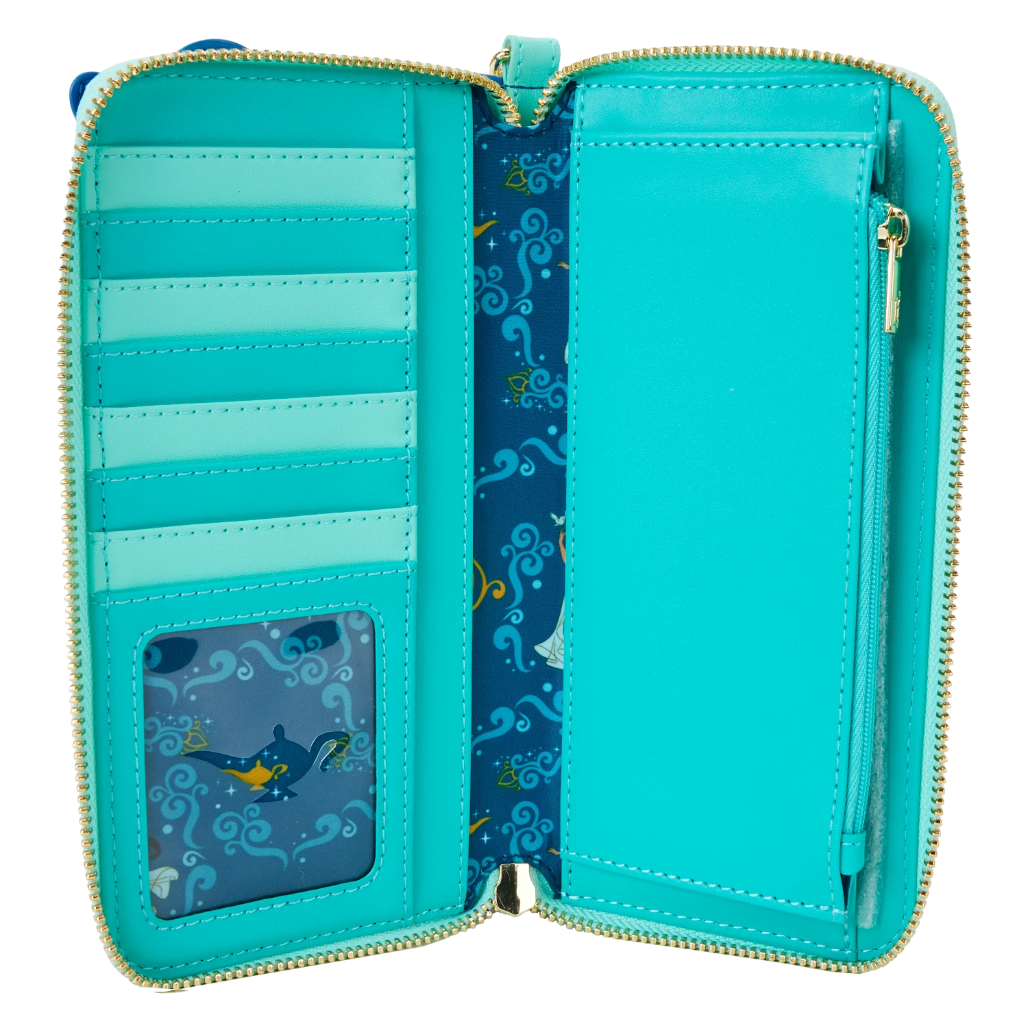 LOUNGEFLY Aladdin Princess Series Lenticular Zip Around Wristlet Wallet 5 LOUNGEFLY Aladdin Princess Series Lenticular Zip Around Wristlet Wallet - Image 5