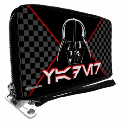 Star Wars Darth Vader Checker Zip Around Wallet