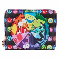 LOUNGEFLY Inside Out 2 Core Memories Zip Around Wallet