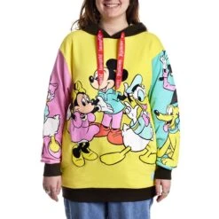 LOUNGEFLY D100 Mickey & Friends Classic Color Block Unisex Hoodie -Bag Sales Shop 8inx0lr6hA1j7kRH90O4jZEsveyG3D6oHYHvk8a2