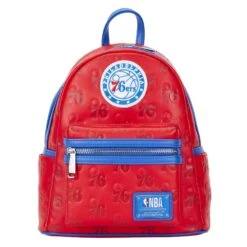 Loungefly NBA Philly 76ers Debossed Logo Mini Backpack