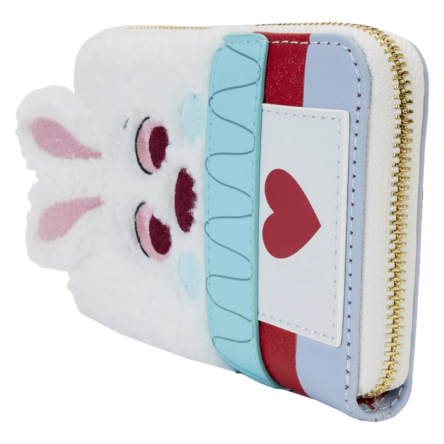 LOUNGEFLY Alice In Wonderland White Rabbit Cosplay Zip Around Wallet 3 LOUNGEFLY Alice In Wonderland White Rabbit Cosplay Zip Around Wallet - Image 3