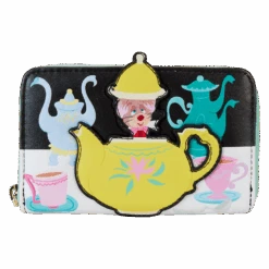 LOUNGEFLY Alice In Wonderland Unbirthday Zip Around Wallet