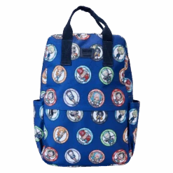 LOUNGEFLY One Piece 25th Anniversary Straw Hat Pirates All-Over Print Nylon Full-Size Backpack