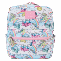 LOUNGEFLY My Little Pony Sky Scene All-Over Print Nylon Square Mini Backpack