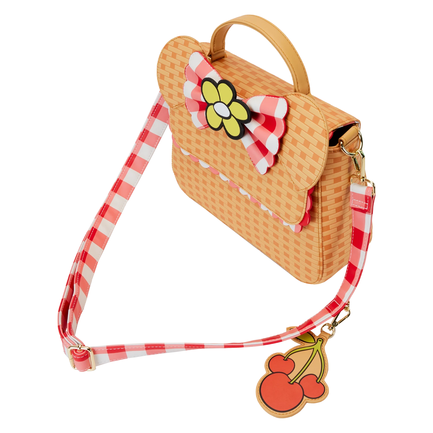 LOUNGEFLY Mickey & Friends Picnic Basket Crossbody Bag 2 LOUNGEFLY Mickey & Friends Picnic Basket Crossbody Bag - Image 2