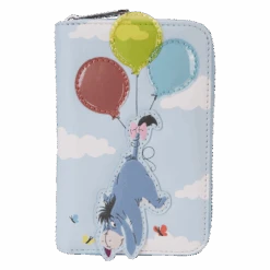 LOUNGEFLY Winnie The Pooh & Friends Floating Balloons Zip Around Wallet