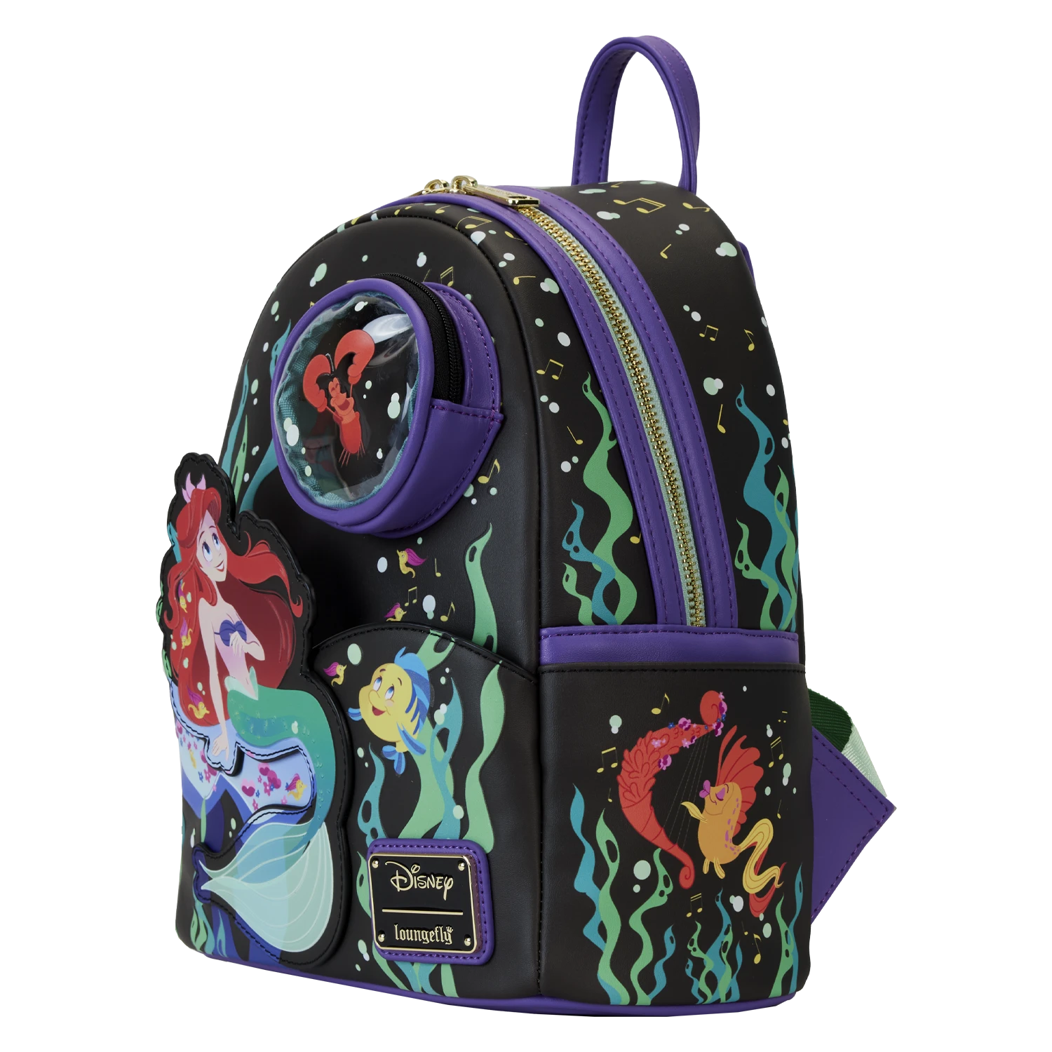 LOUNGEFLY The Little Mermaid 35th Anniversary Life Is The Bubbles Mini Backpack 2 LOUNGEFLY The Little Mermaid 35th Anniversary Life Is The Bubbles Mini Backpack - Image 2