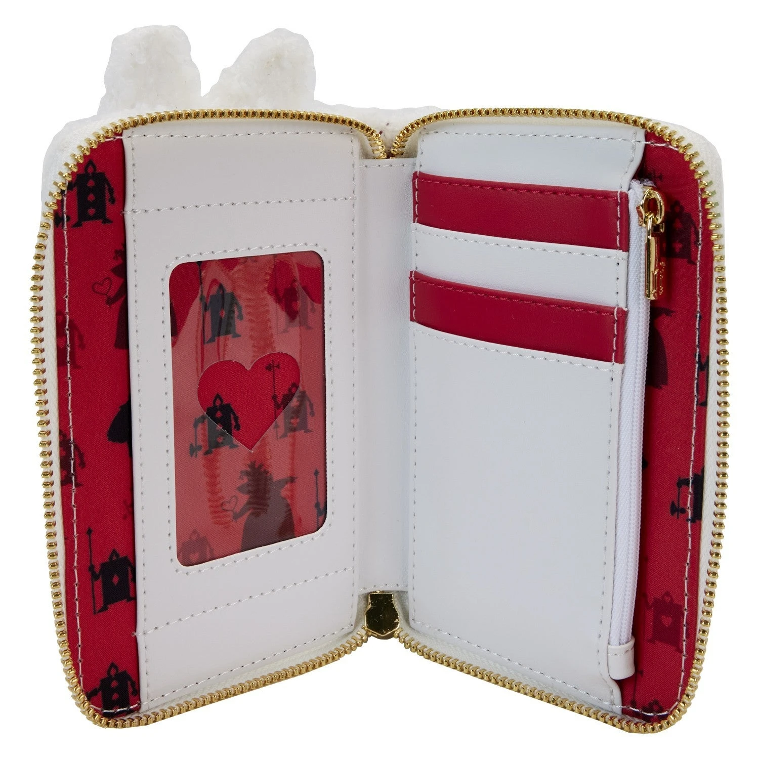 LOUNGEFLY Alice In Wonderland White Rabbit Cosplay Zip Around Wallet 4 LOUNGEFLY Alice In Wonderland White Rabbit Cosplay Zip Around Wallet - Image 4