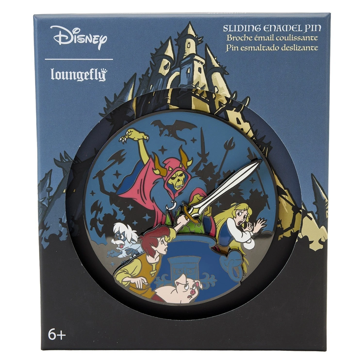 LOUNGEFLY The Black Cauldron 3" Collector Box Sliding Pin 1 LOUNGEFLY The Black Cauldron 3" Collector Box Sliding Pin