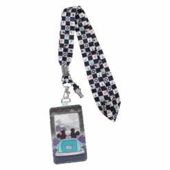 LOUNGEFLY Mickey & Minnie Date Night Drive-In Lanyard With Card Holder