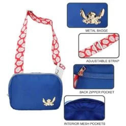 Bioworld Stitch Metal Logo Fanny Pack -Bag Sales Shop BOBXM4ACFZ278YDRaR88ASHsQ7qUBk6iARF6XJeV