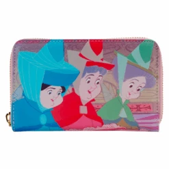 LOUNGEFLY Beauty Princess Scenes Zip Around Wallet