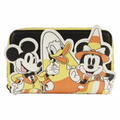 LOUNGEFLY Mickey & Friends Candy Corn Zip-Around Wallet